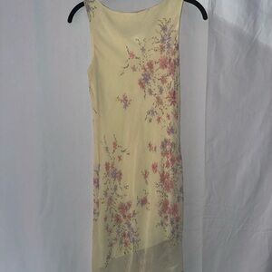 Chic Floral Print Sleeveless Dress